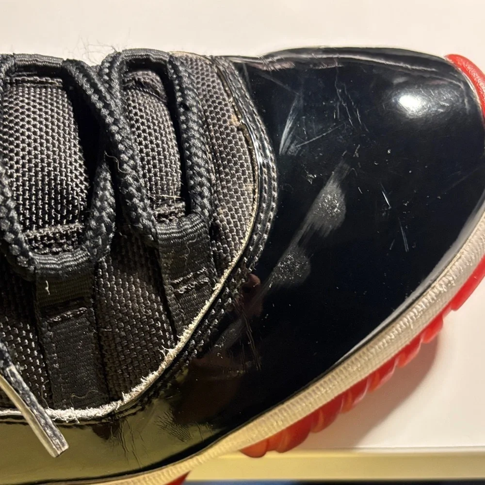 Jordan Black and Red Sneakers
